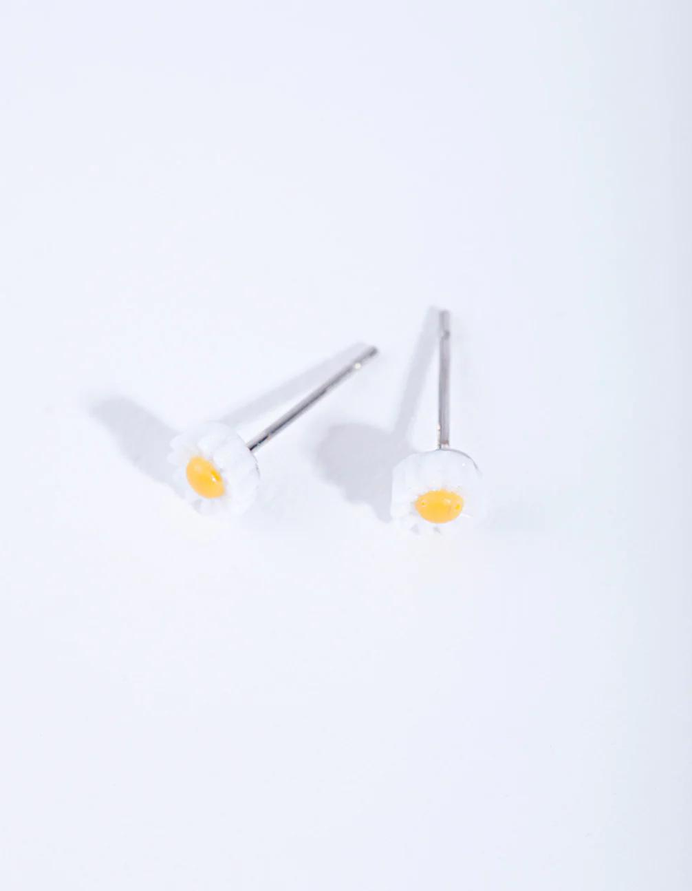 Small Daisy Stud Earrings - Image 2
