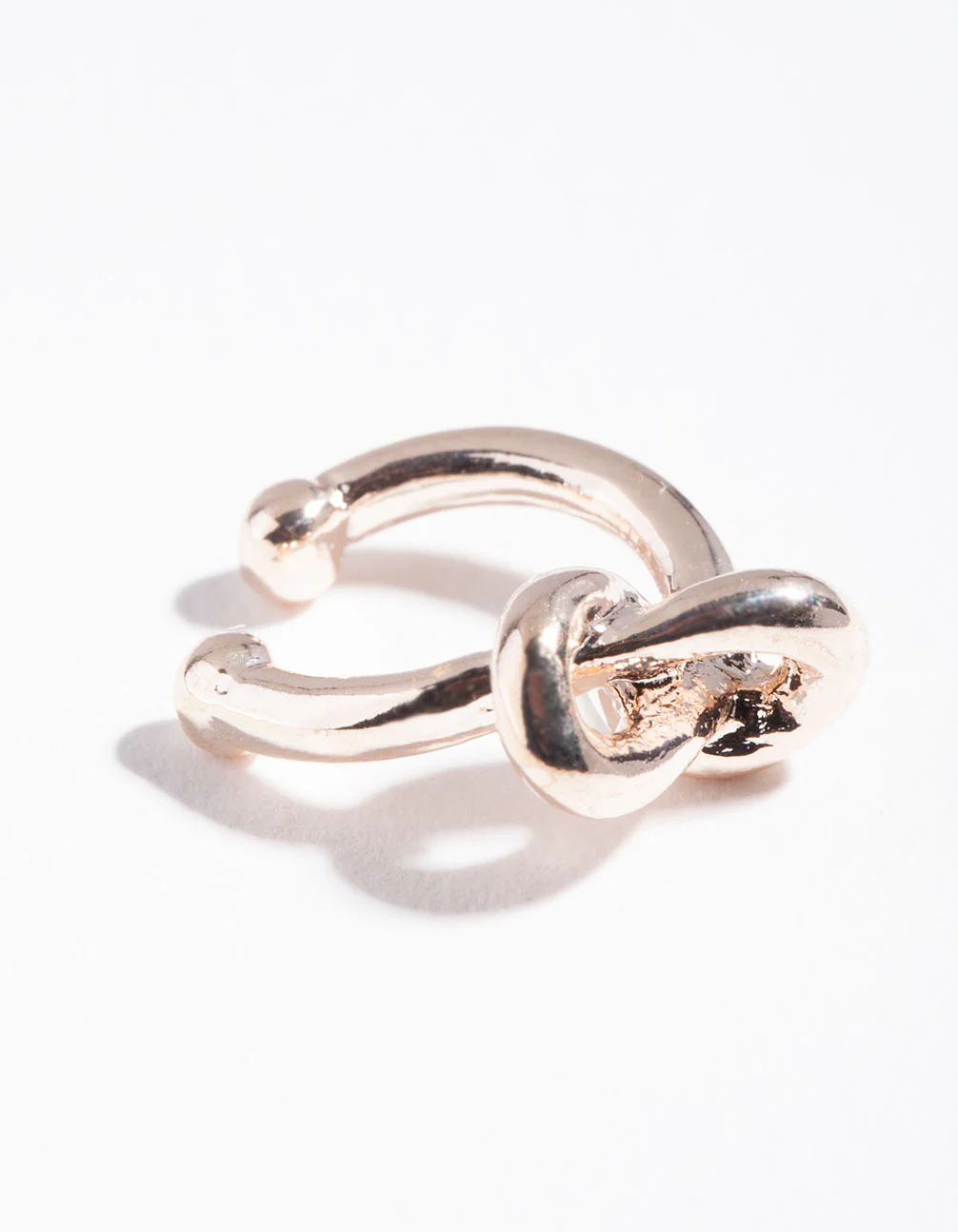 Rose Gold Knot Ear Cuff - Image 2