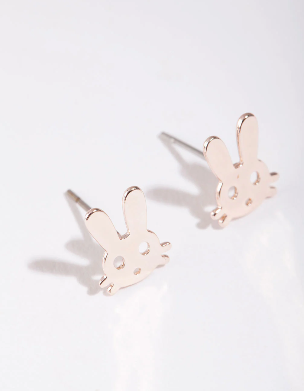 Rose Gold Bunny Stud Earrings - Image 2