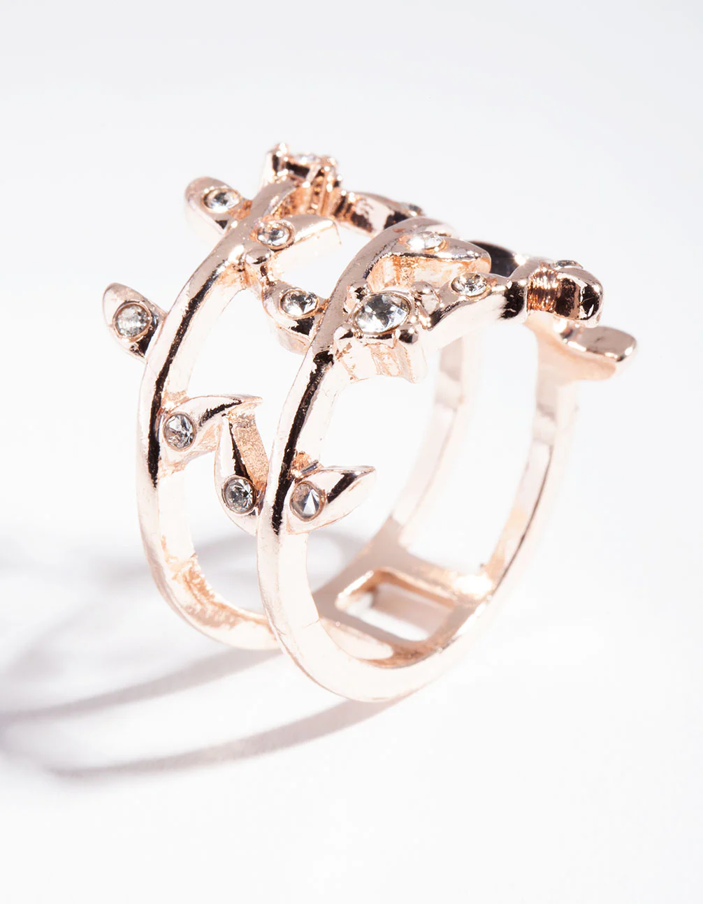 Rose Gold Open Triangle Ear Cuff - Image 2