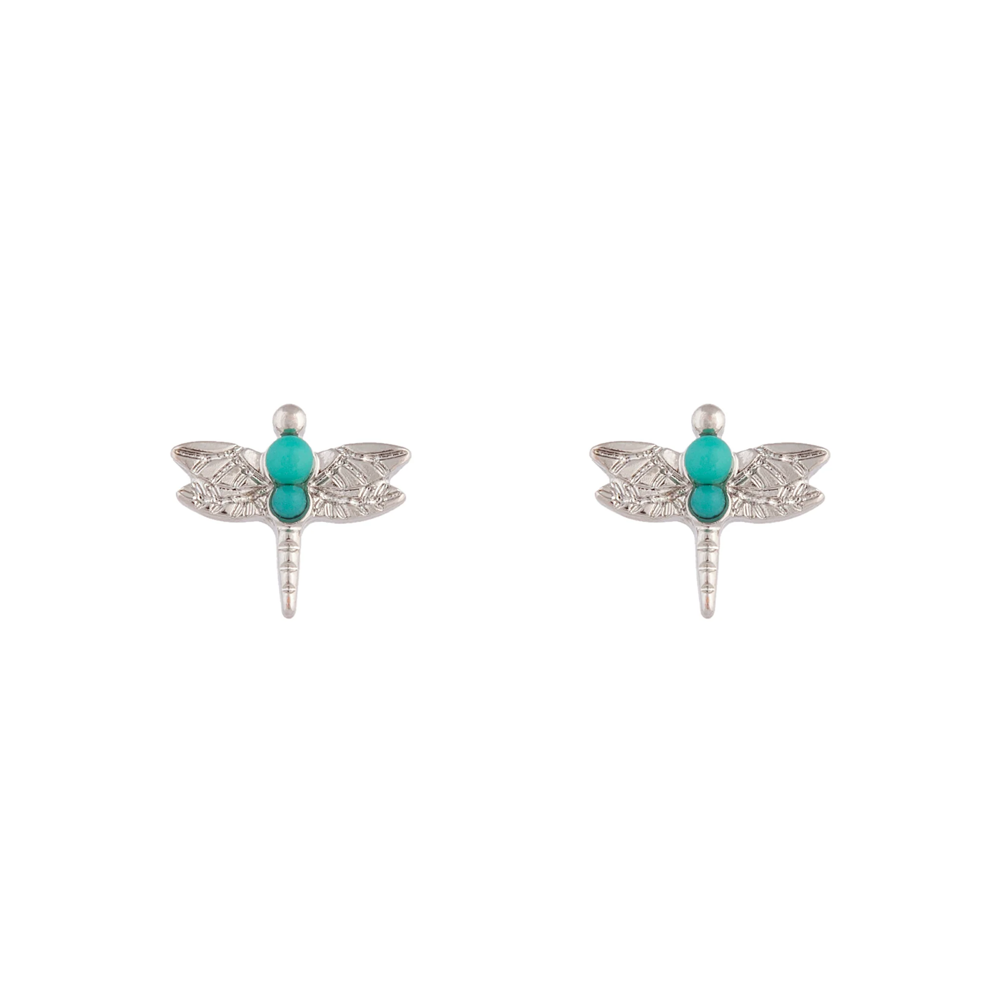 Silver Bohemian Dragonfly Earrings - Image 2
