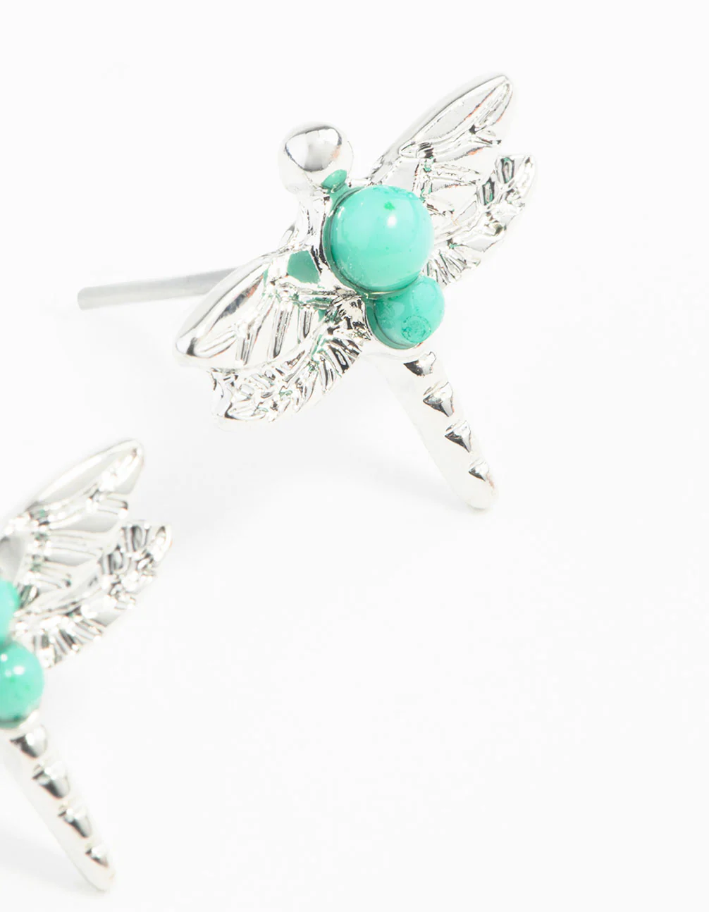 Silver Bohemian Dragonfly Earrings - Image 4