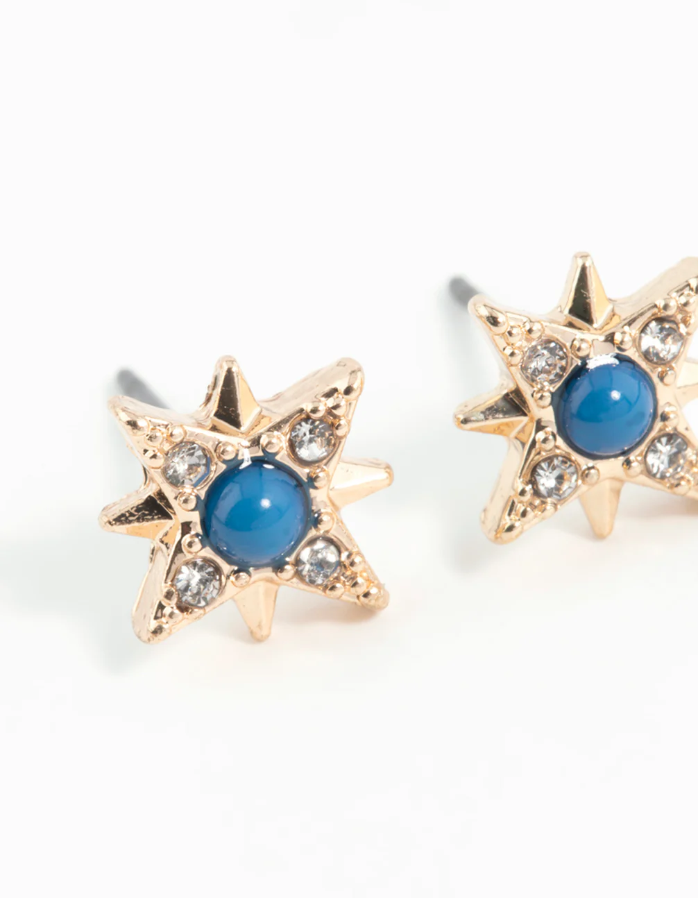 Gold Star Stud Earrings - Image 2