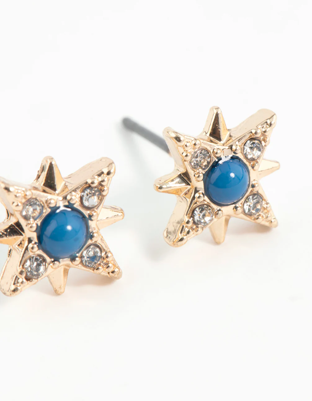Gold Star Stud Earrings - Image 3