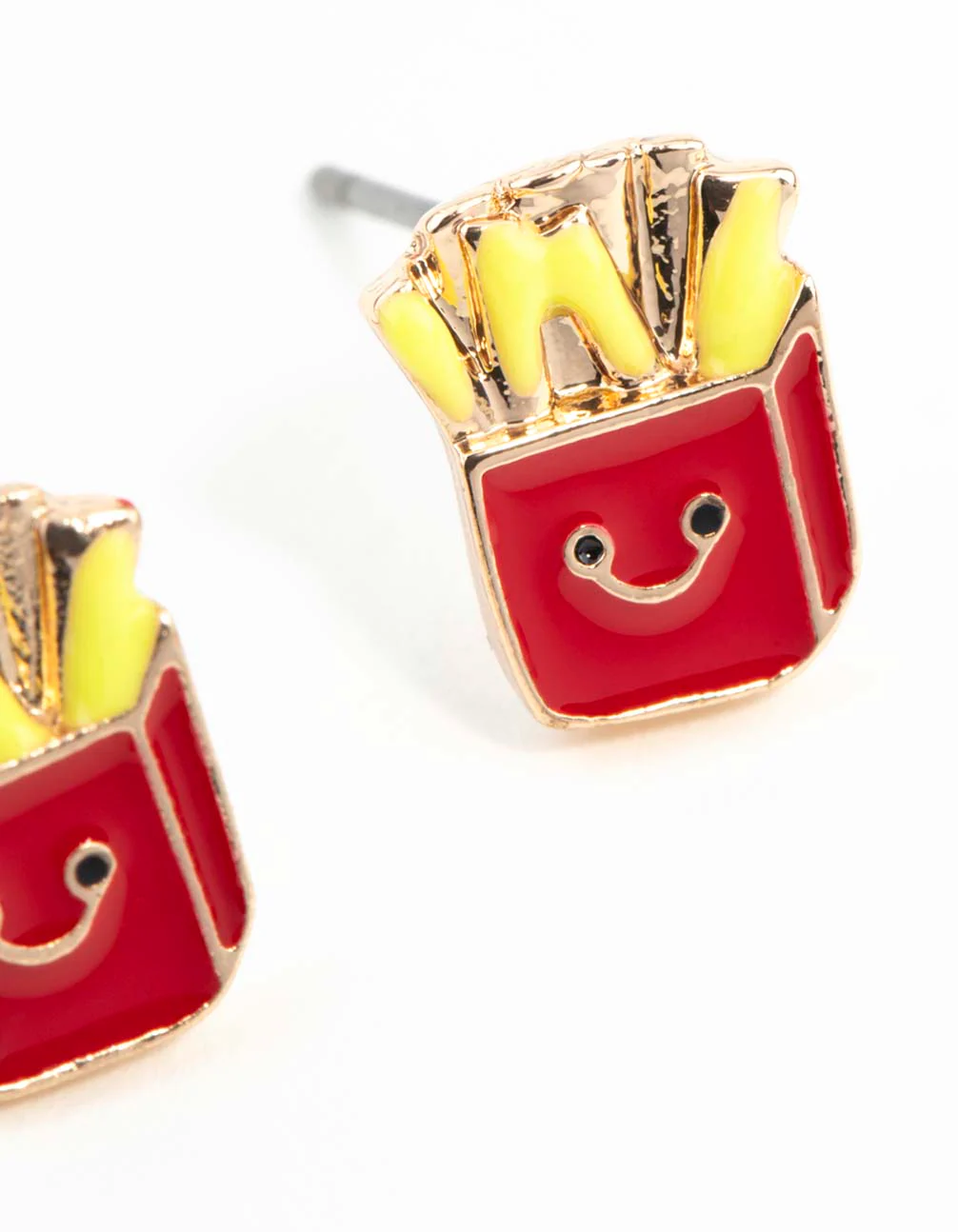 Gold Fries Stud Earrings - Image 14