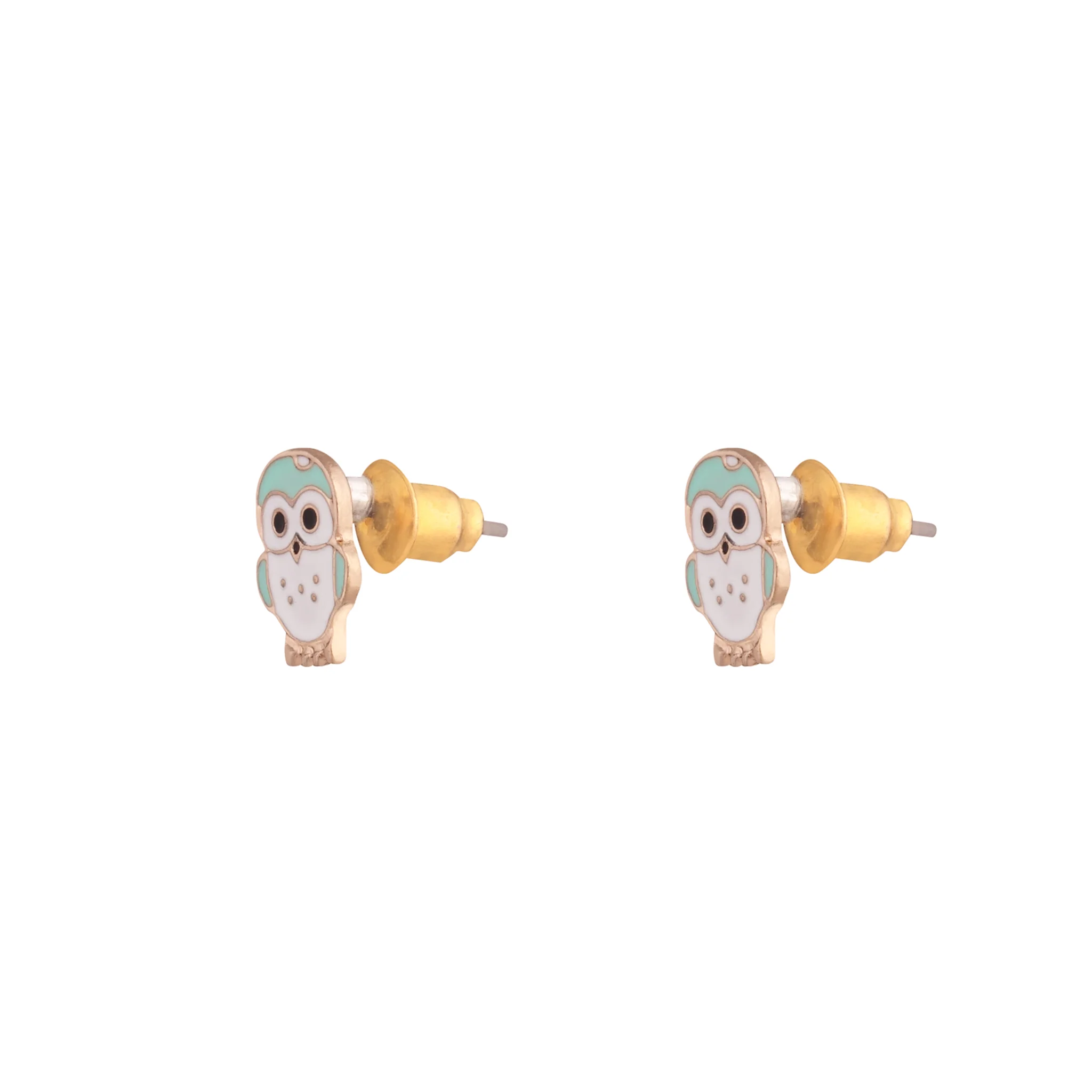 Mini Owl Stud Earrings - Image 5