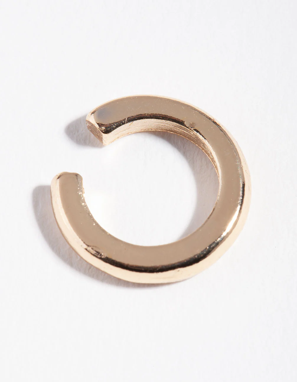 Gold Polished Cuff Earrings - Image 2