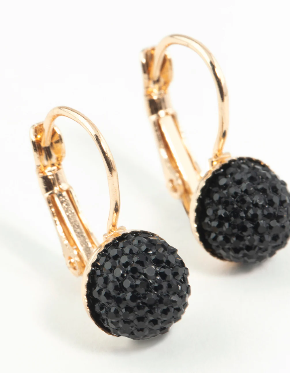 Gold Sparkle Ball Clip On Earrings - Image 6