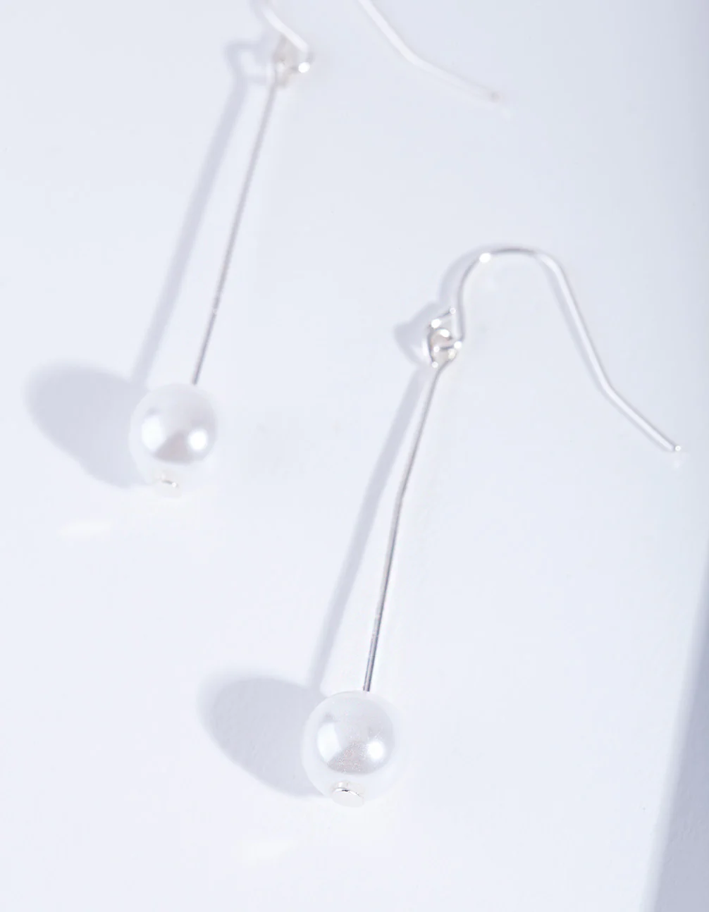 Fine Silver Pin & Pearl Drop Earrings - Image 8