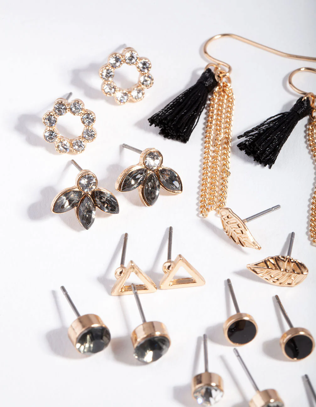 Black Tassel Earring 12-Pack - Image 2