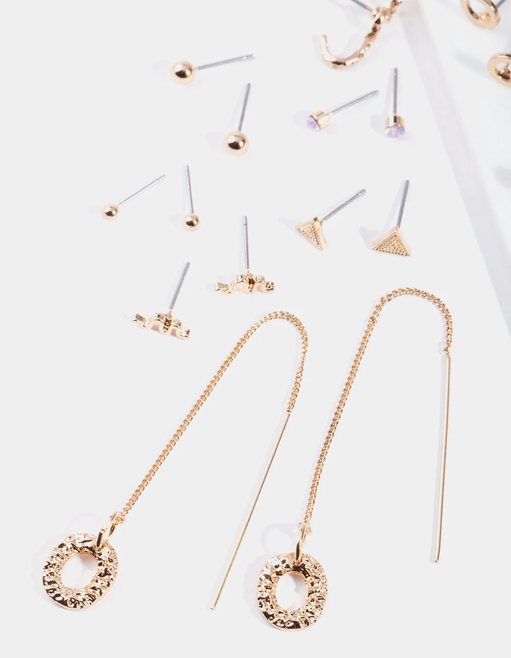 Gold Heart Snake Earring 12-Pack - Image 2