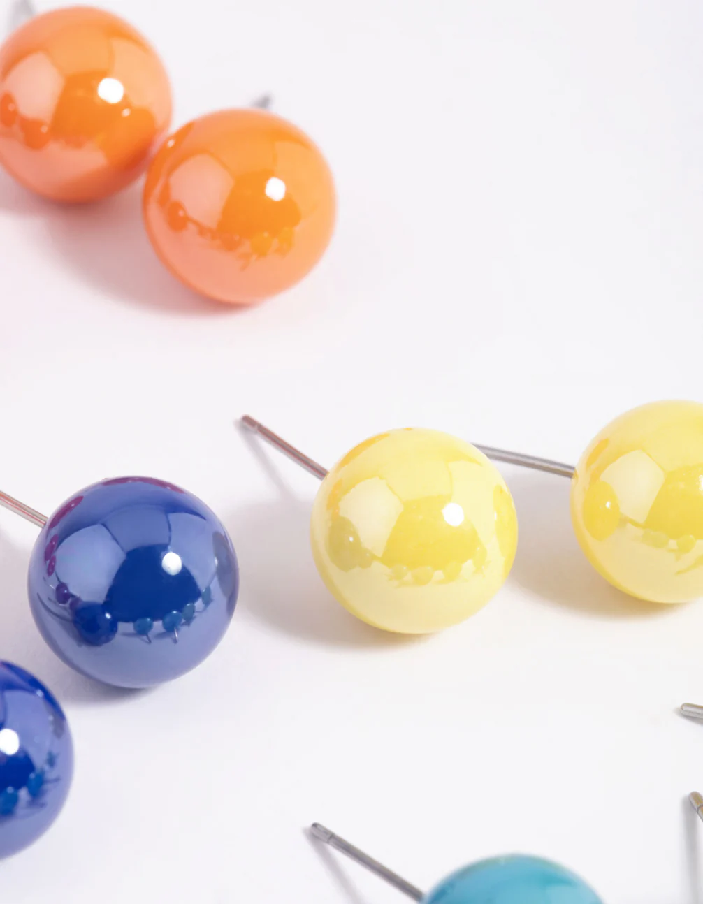 Colourful Ball Stud Earring 8-Pack - Image 4