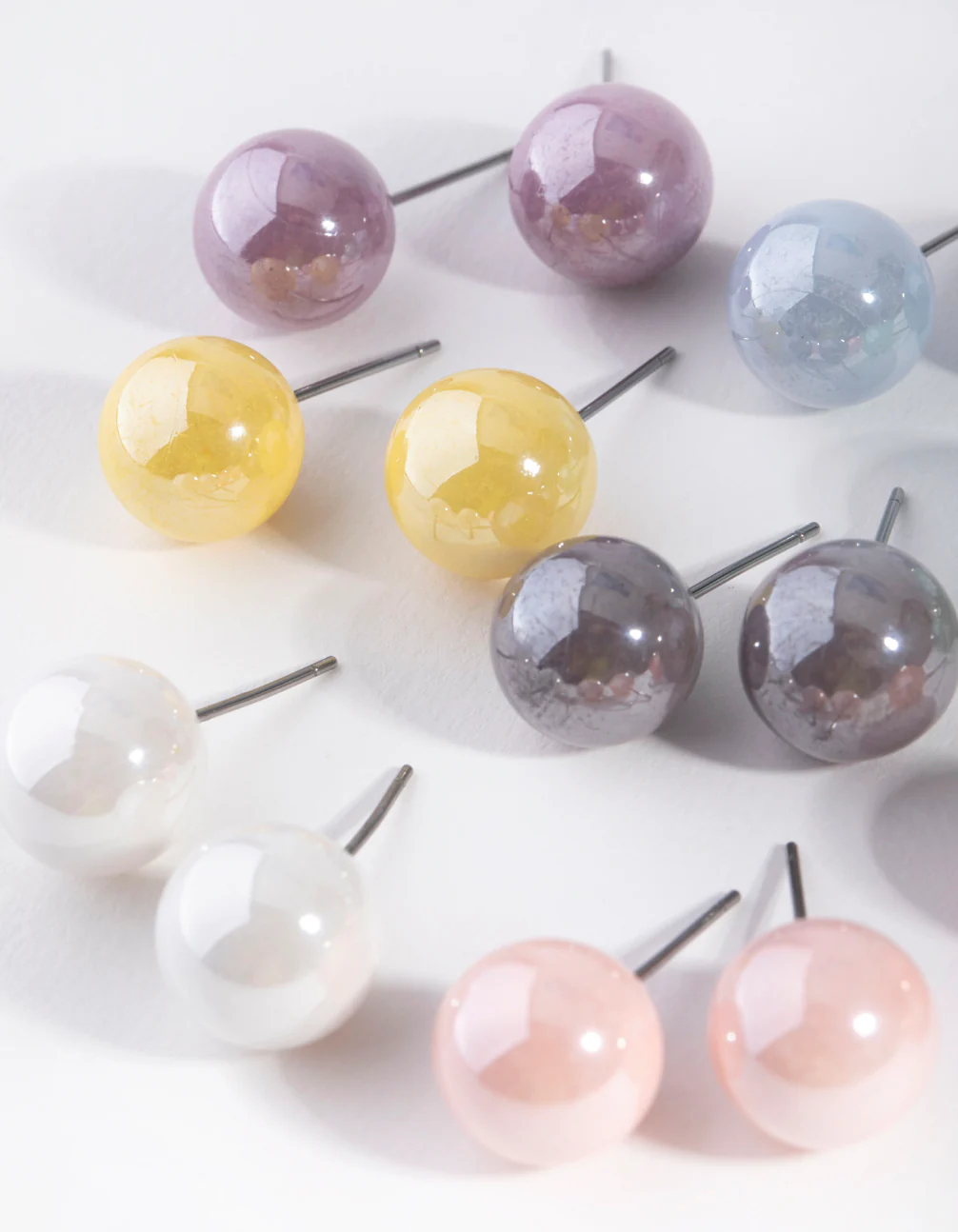 Matte Ball Stud Earring 8-Pack - Image 2