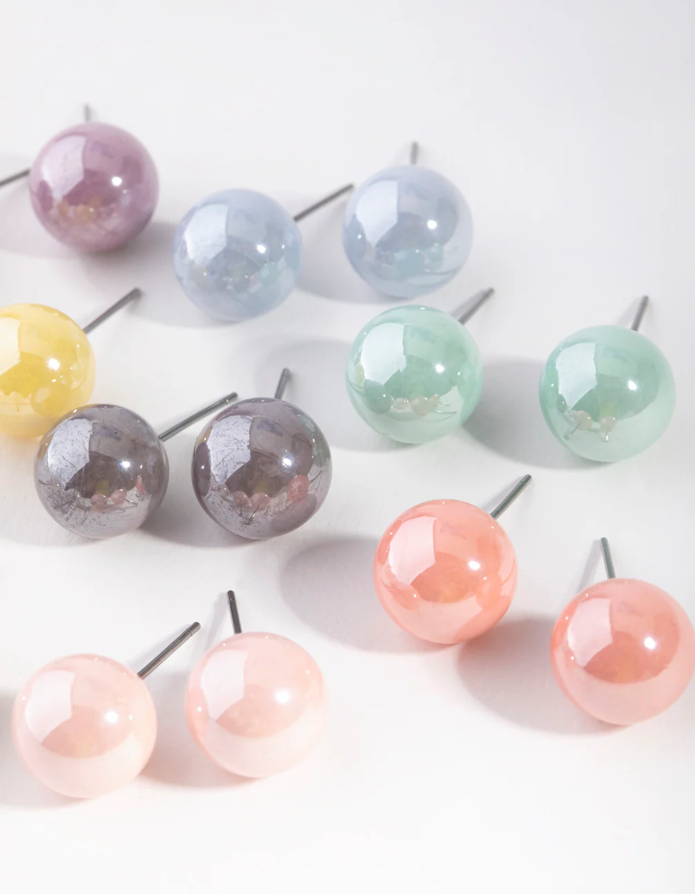 Matte Ball Stud Earring 8-Pack - Image 3