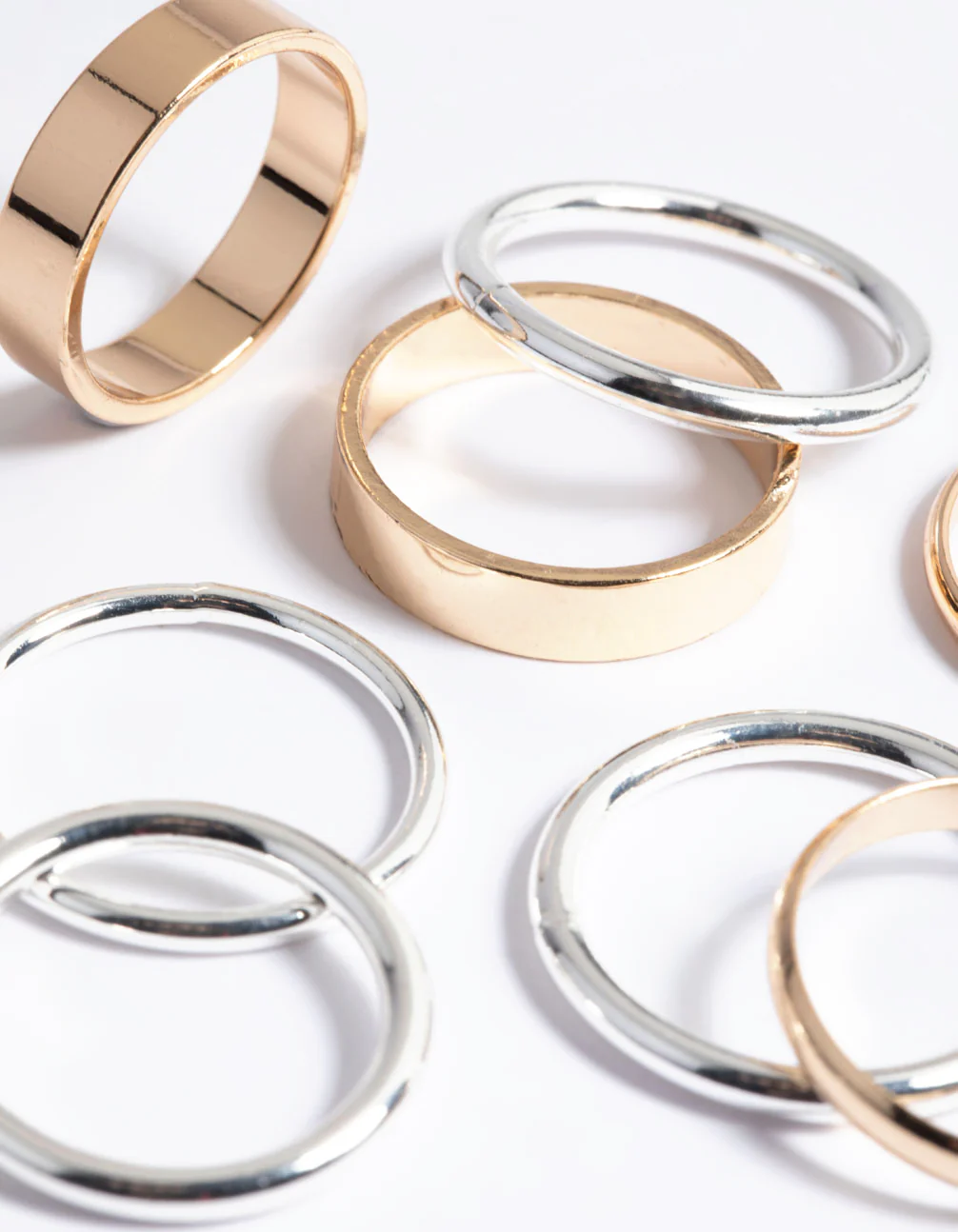 Mixed Metal Basic Bands Ring Pack - Image 2