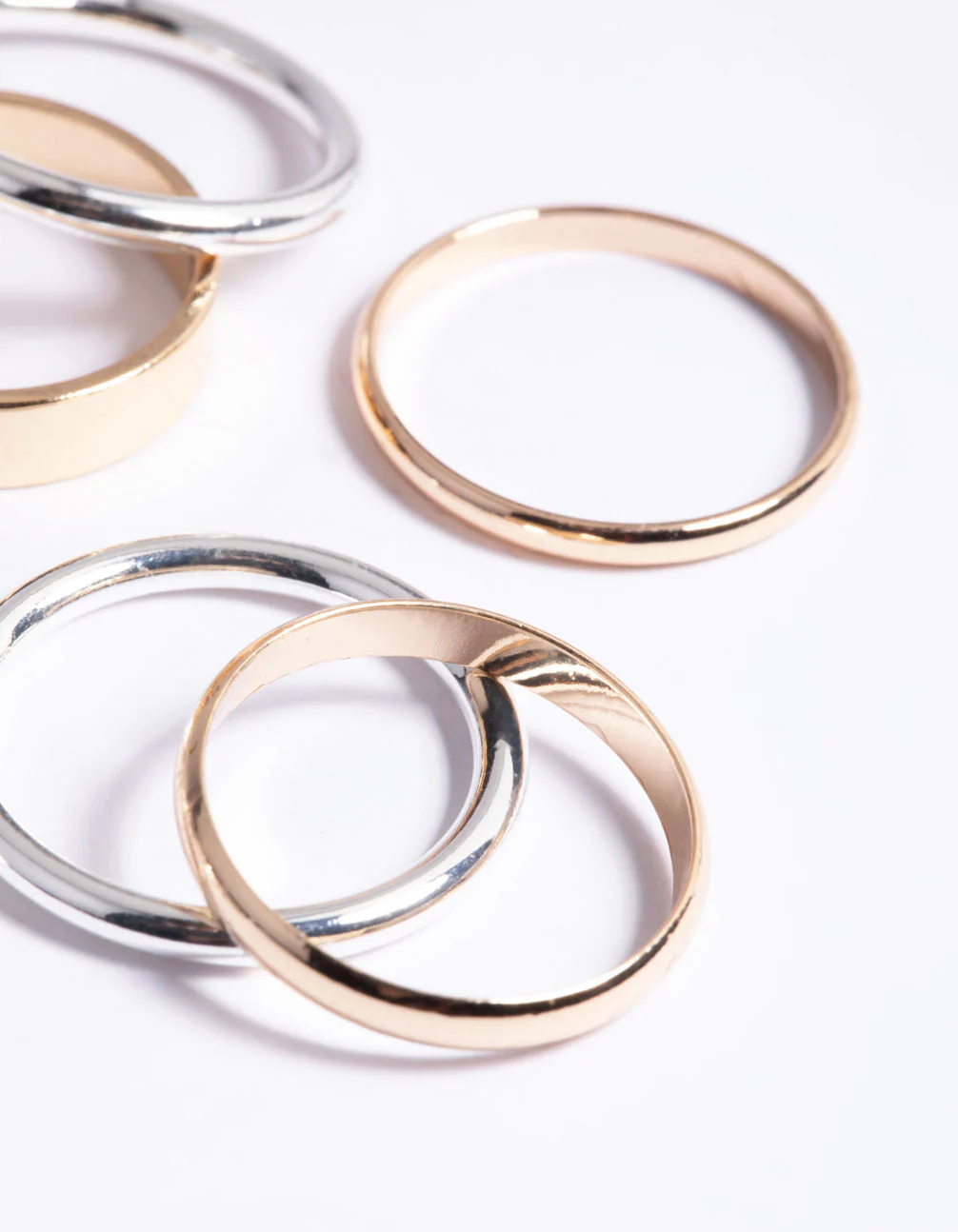 Mixed Metal Basic Bands Ring Pack - Image 3