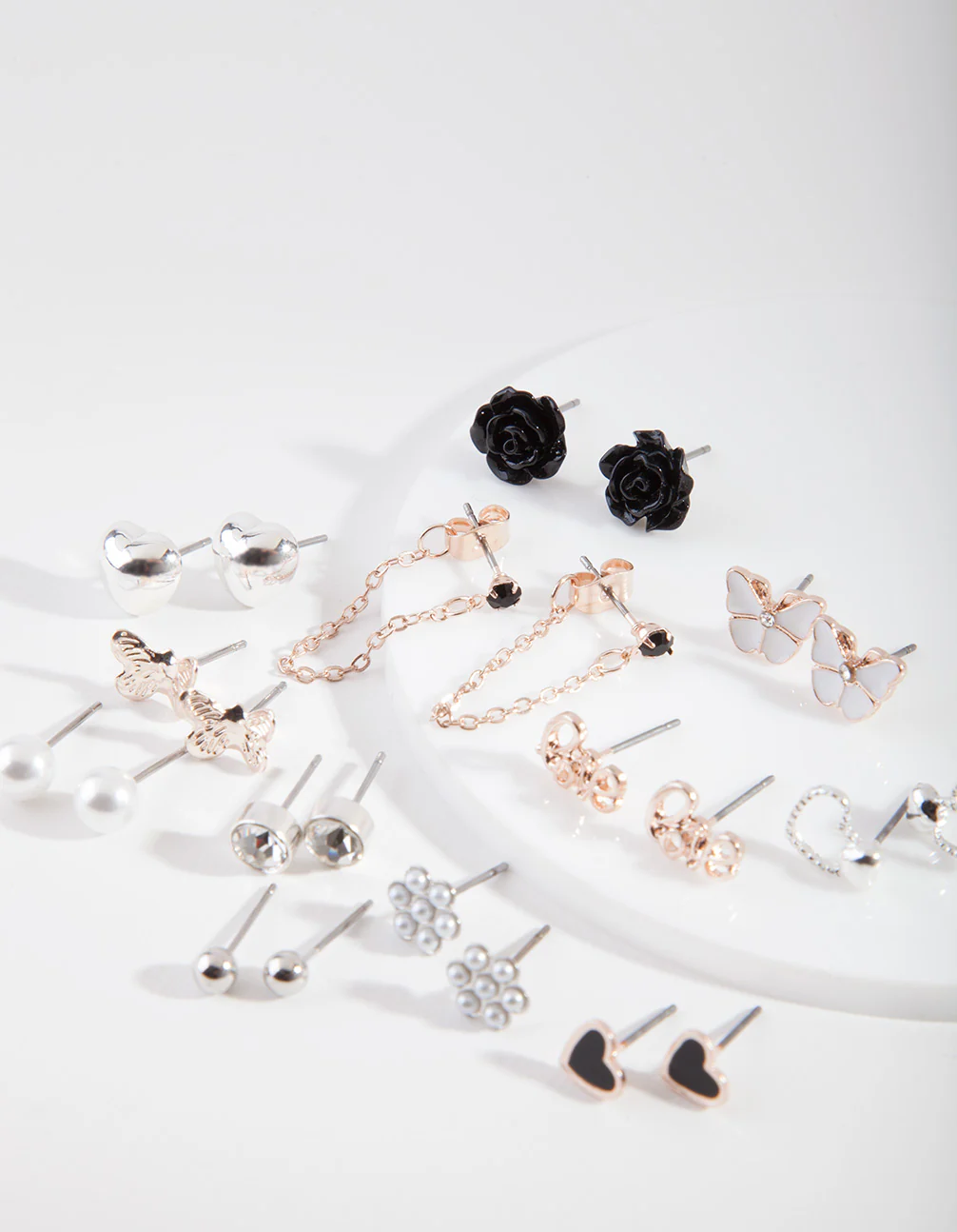 Mixed Metal Femme Diamante Earring 12-Pack - Image 2