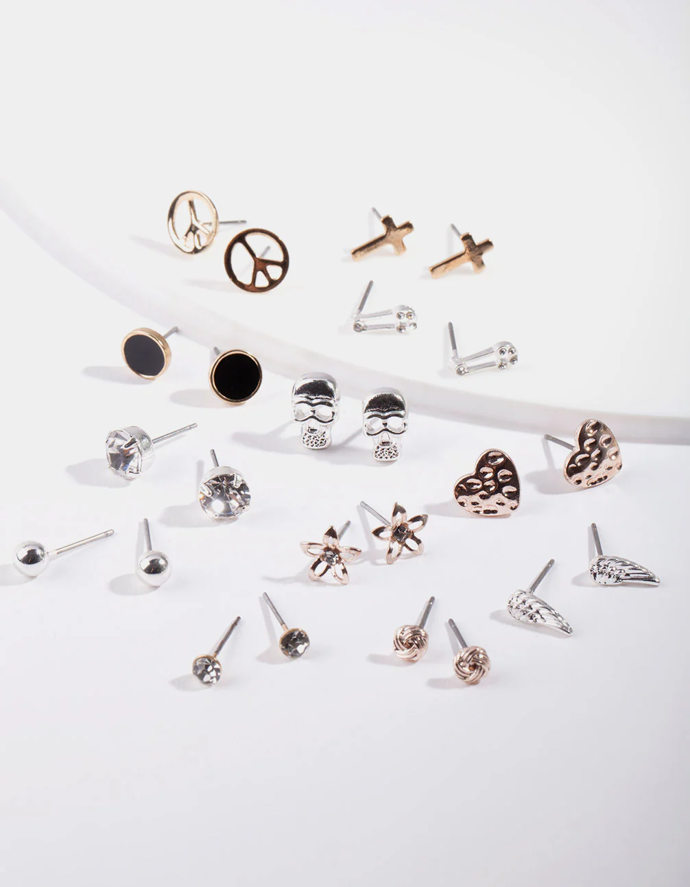 Mixed Metal Charm Earring 12-Pack - Image 2