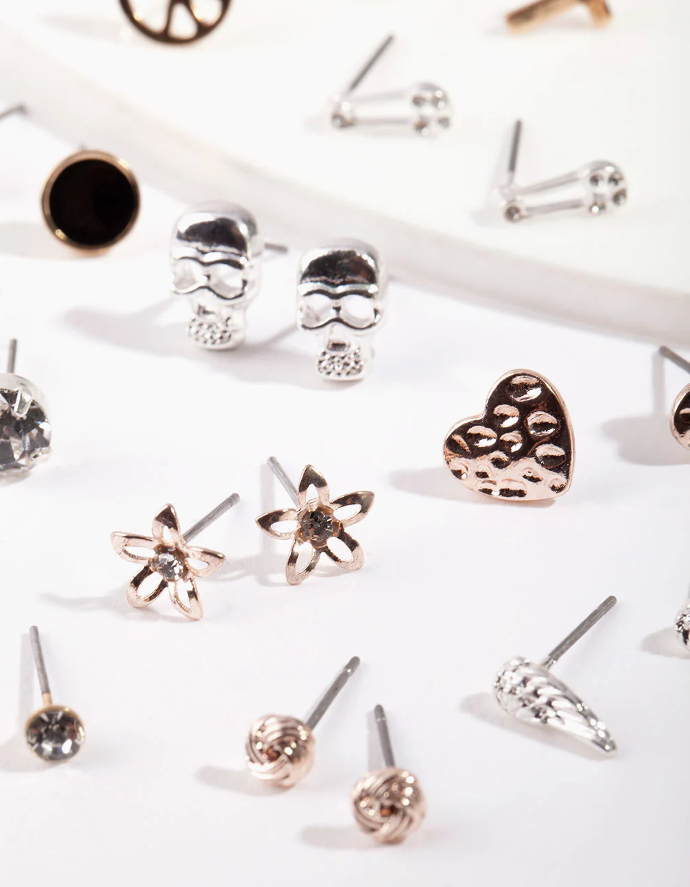 Mixed Metal Charm Earring 12-Pack - Image 3