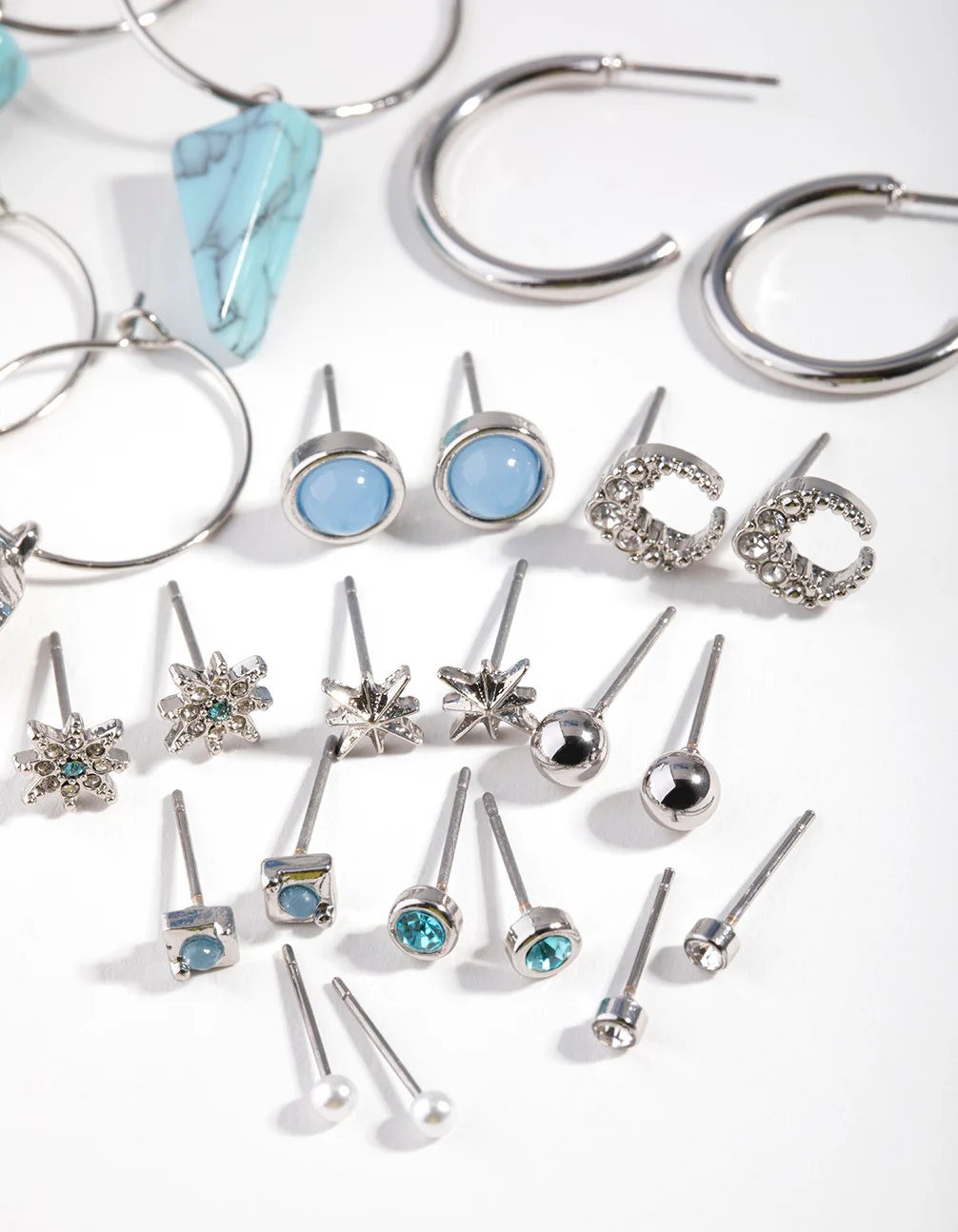 Silver Star Triple Drop Earring 12-Pack - Image 3