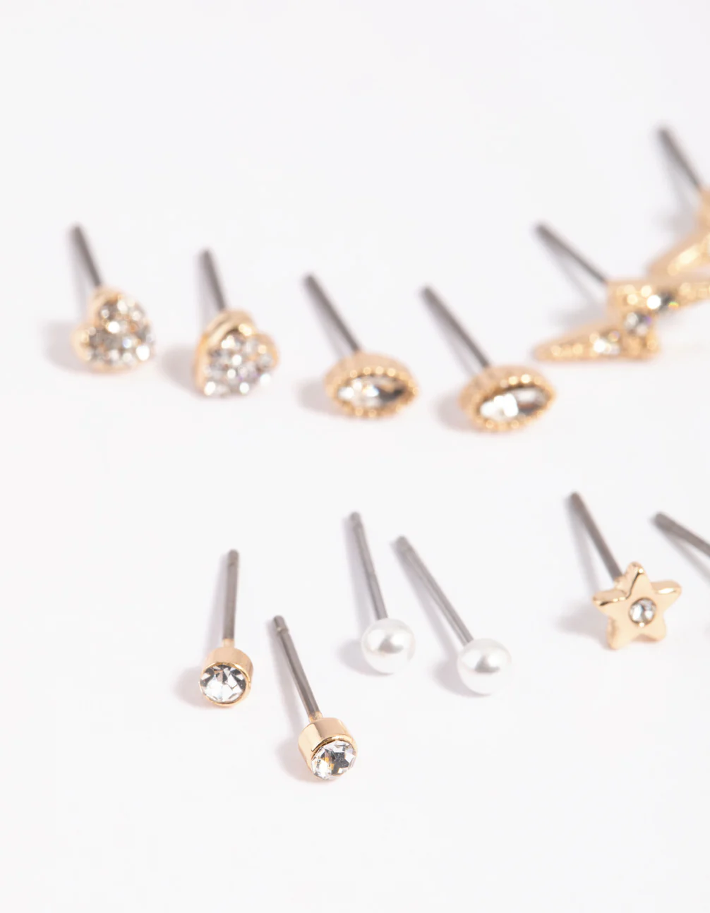 Gold Celestial Pearl Stud Earring 8-Pack - Image 3