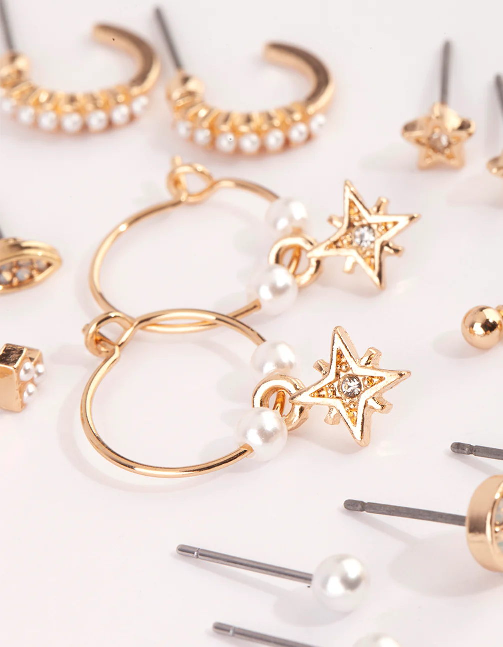 Gold Celestial Pearl Stud Earring 12-Pack - Image 3
