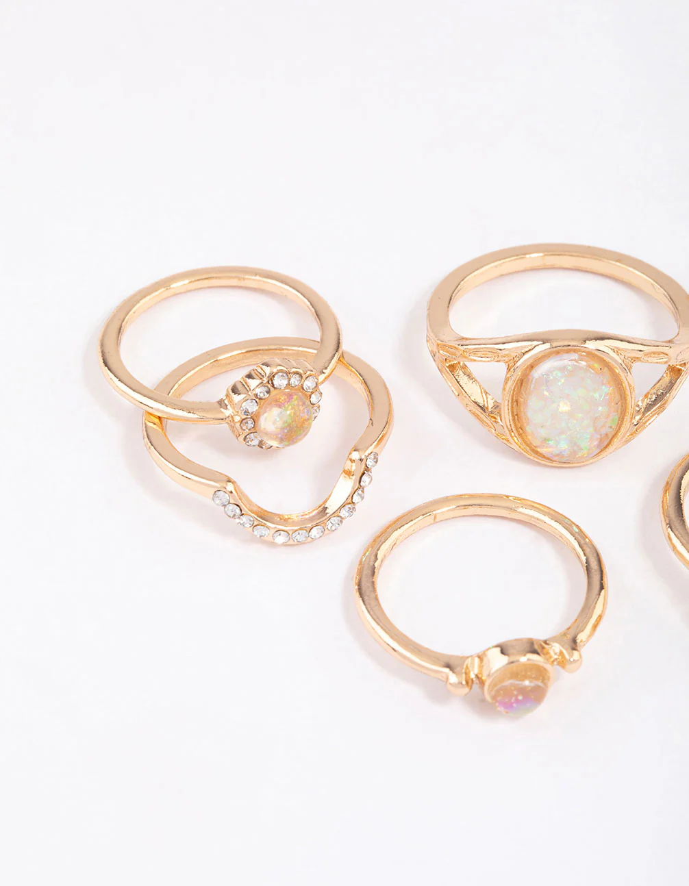 Gold Pretty Opal Ring Pack - Image 2