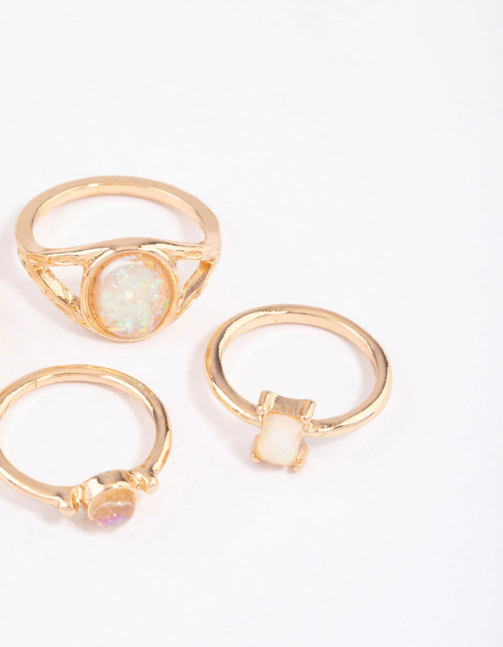 Gold Pretty Opal Ring Pack - Image 3