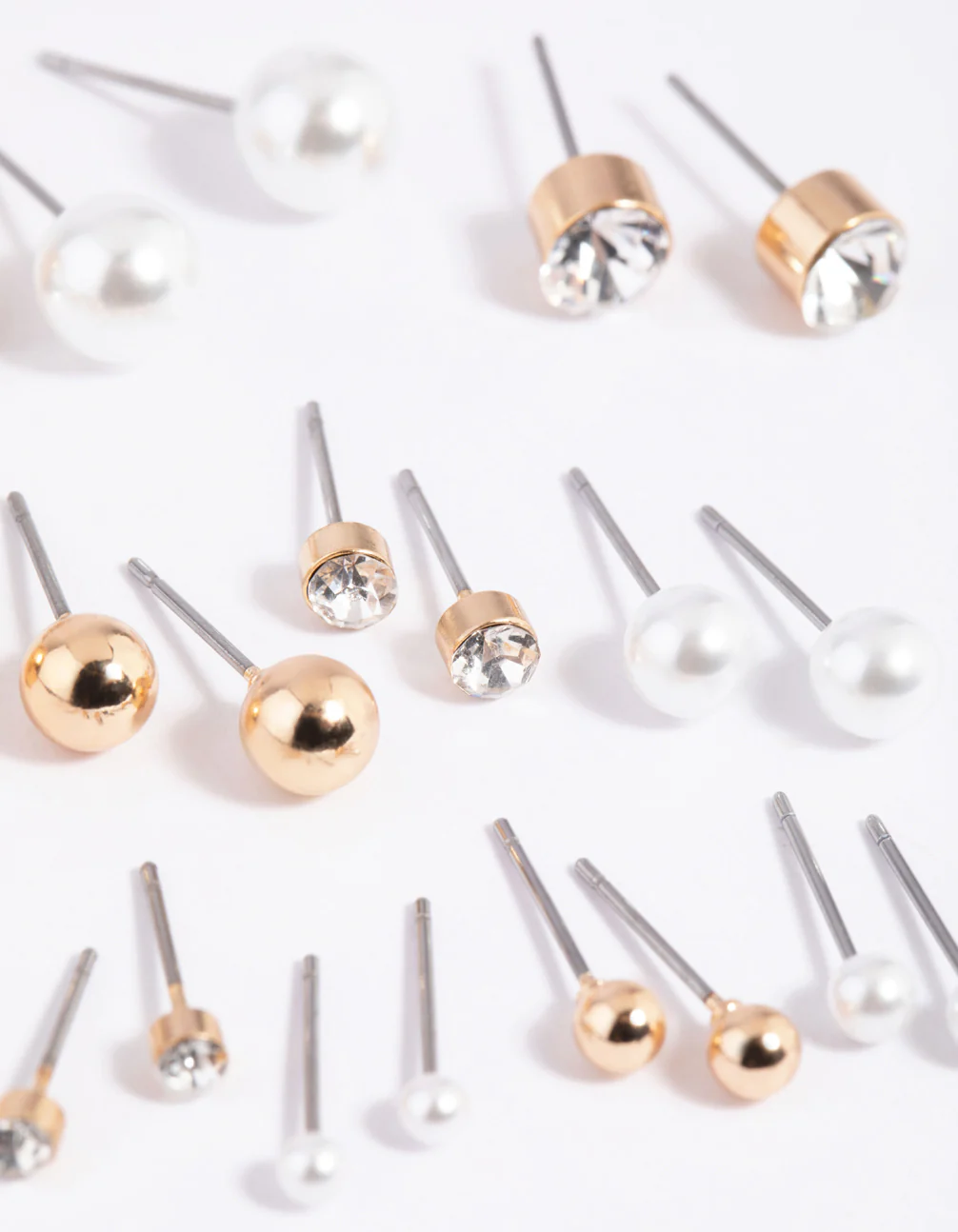 Gold Pearl Stud Earring 12-Pack - Image 2