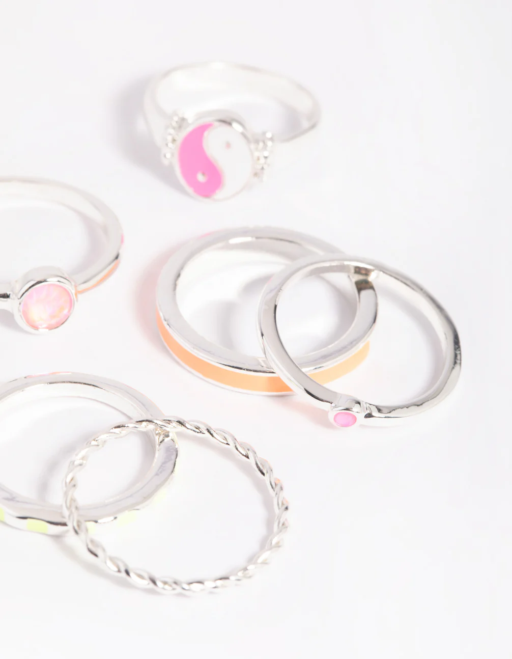 Silver Yin Yang Ring 6-Pack - Image 2