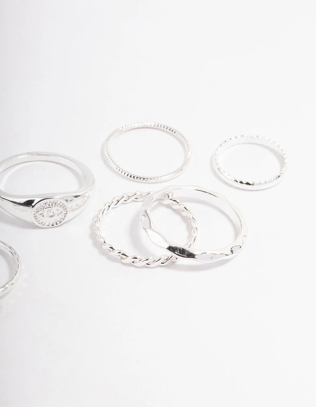 Silver Evil Eye Signet Ring Pack - Image 3