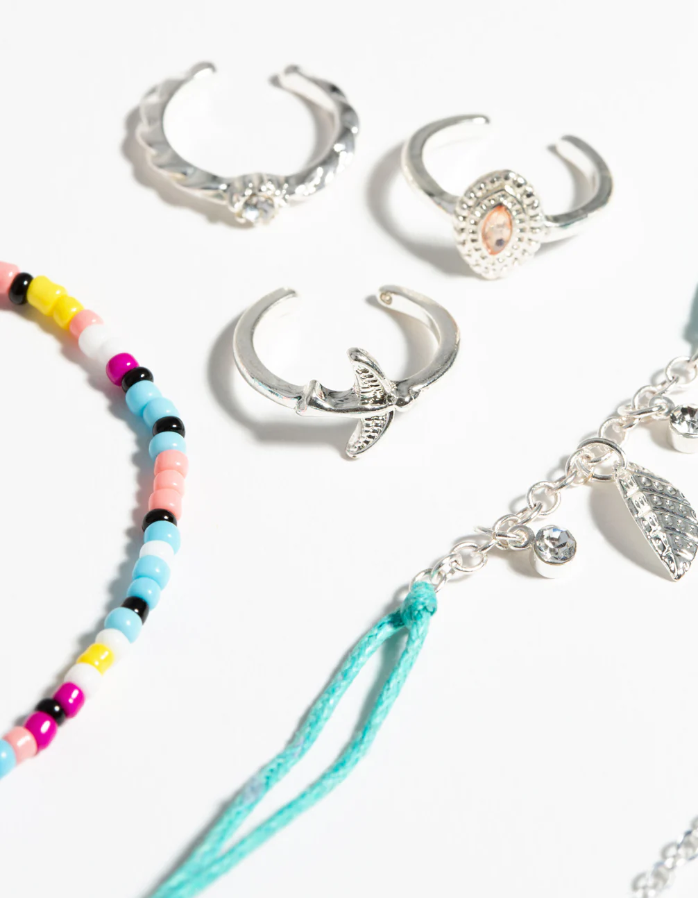 Silver Rainbow Toe & Anklet Set - Image 3