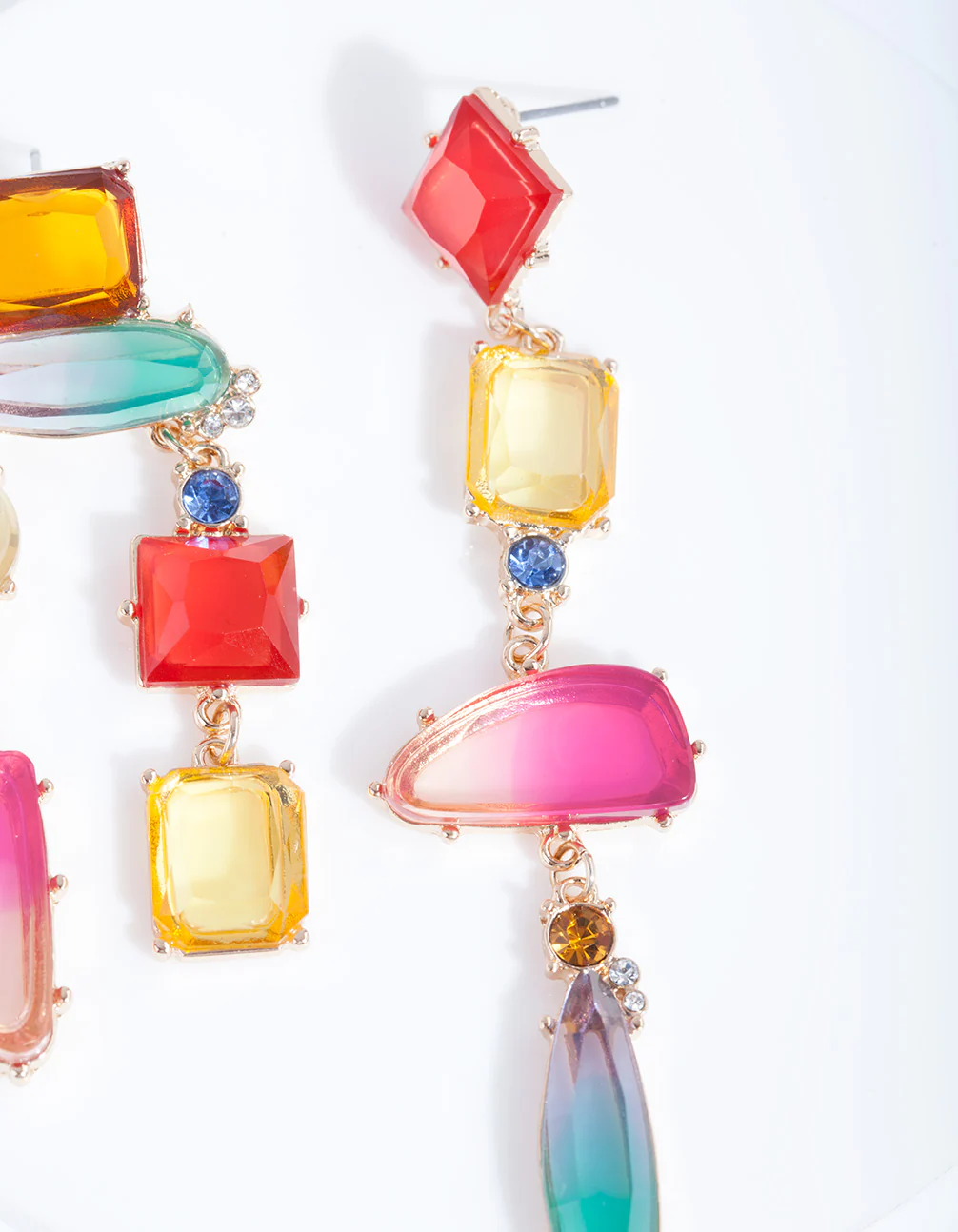 Mismatch Stone Shard Earrings - Image 3
