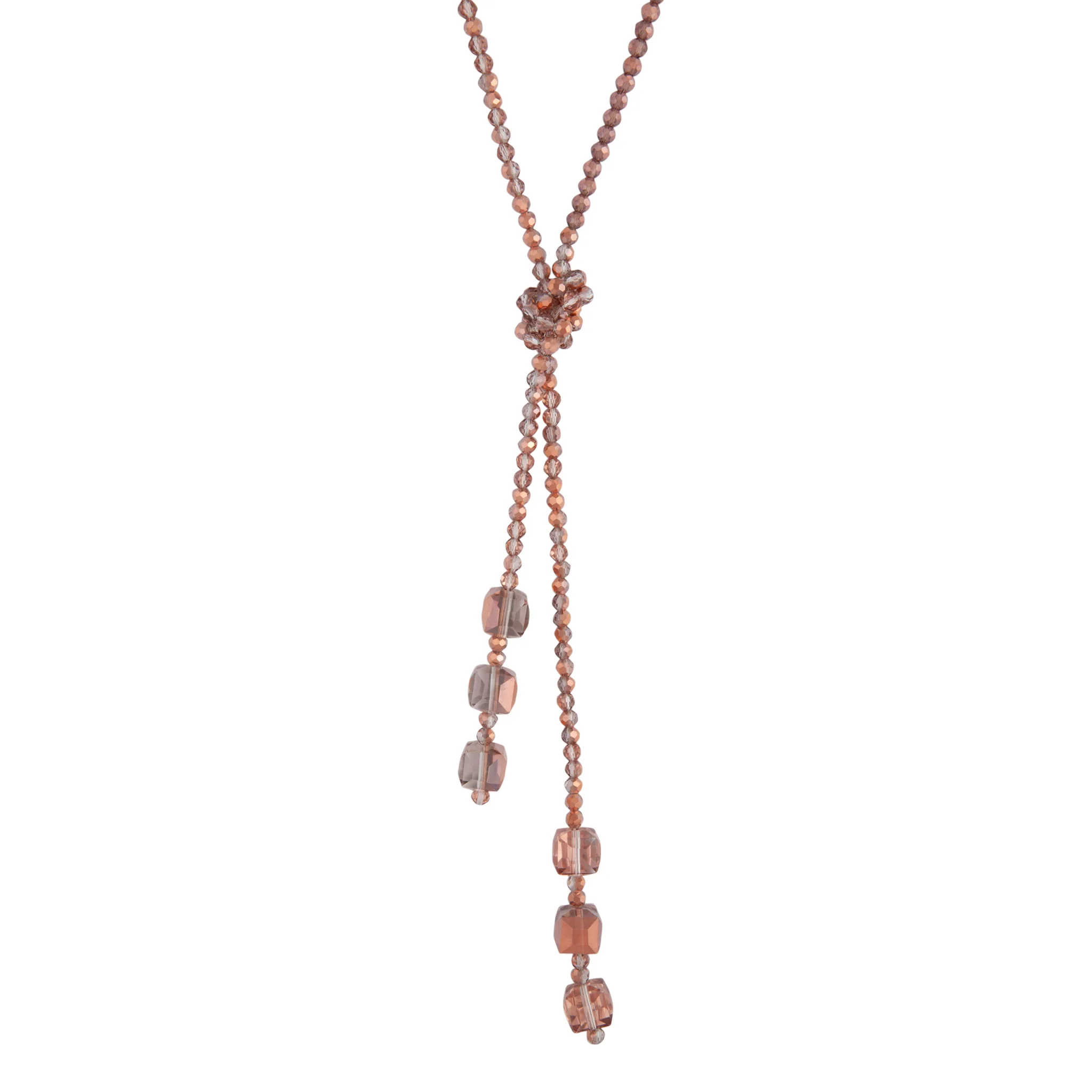 Bead Knot Tie Necklace - Image 2
