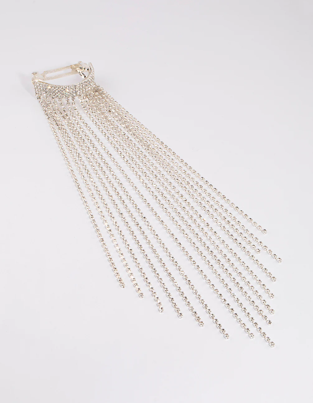 Silver Diamante Statement Pony Tail Clip - Image 2