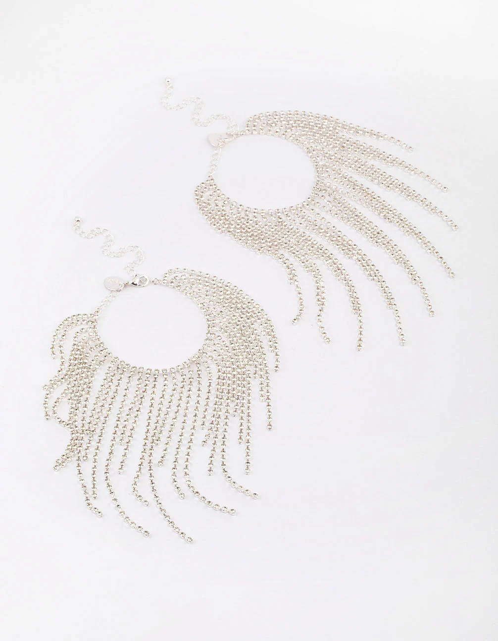 Silver Diamante Cupchain Long Anklet Pack - Image 4
