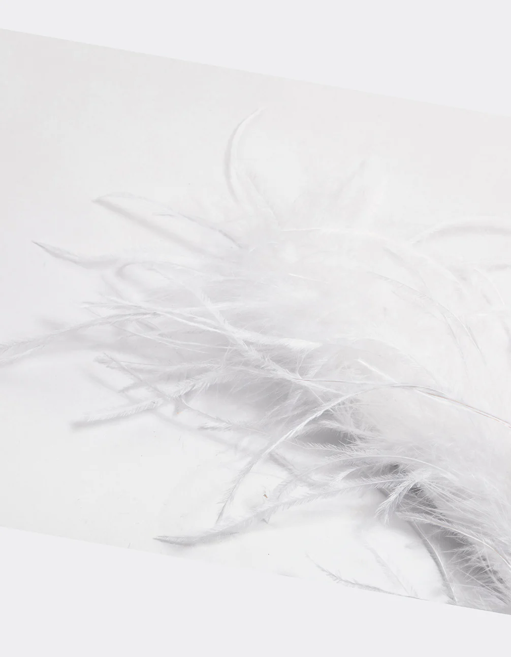 White Feathered Attachable Cuffs Pack - Image 3