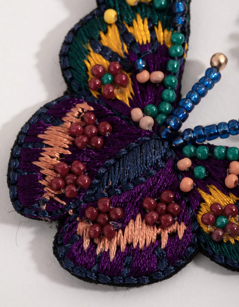 Mixed Statement Butterfly Earrings - Image 3