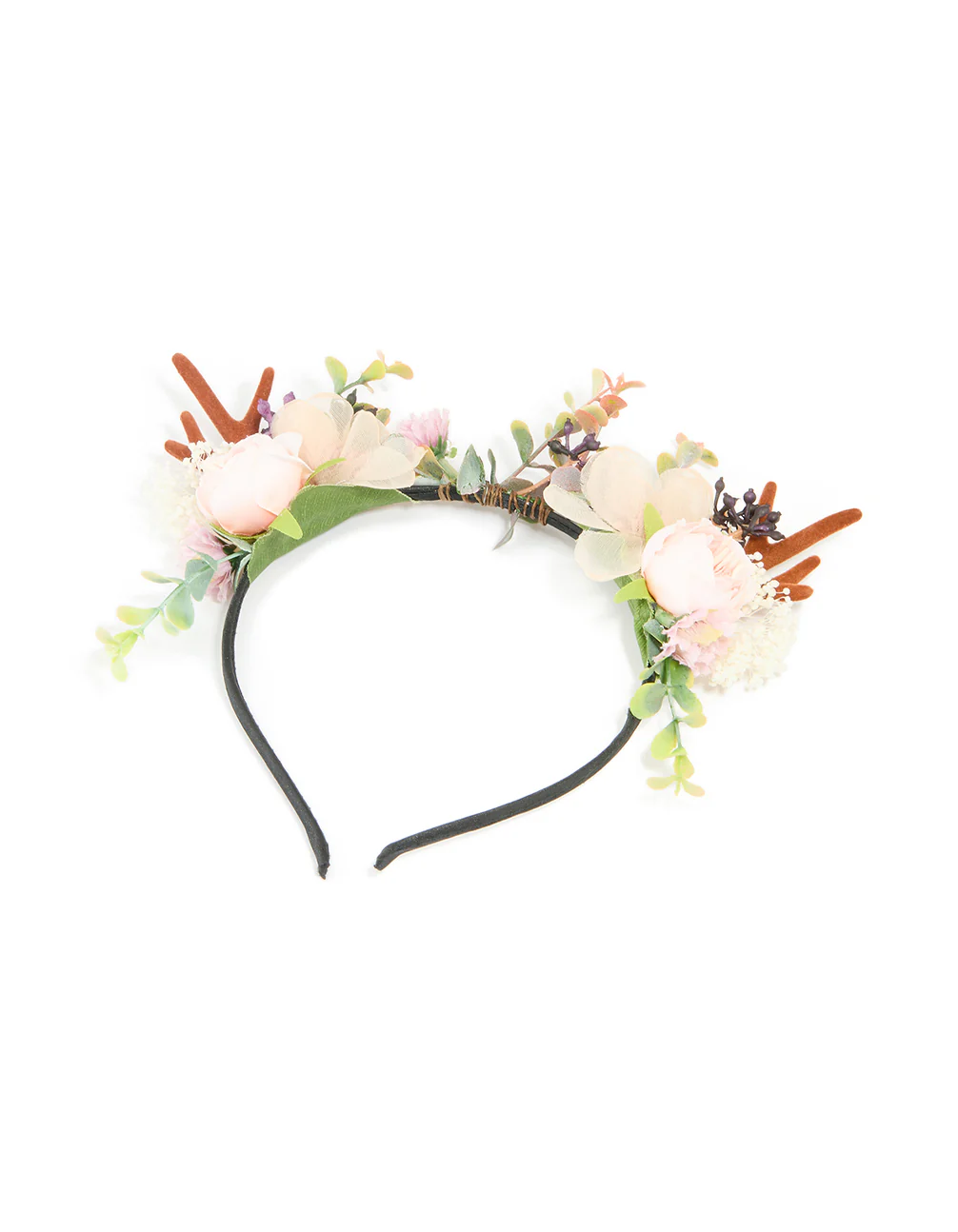 Fabric Floral Woodland Reindeer Headband - Image 3