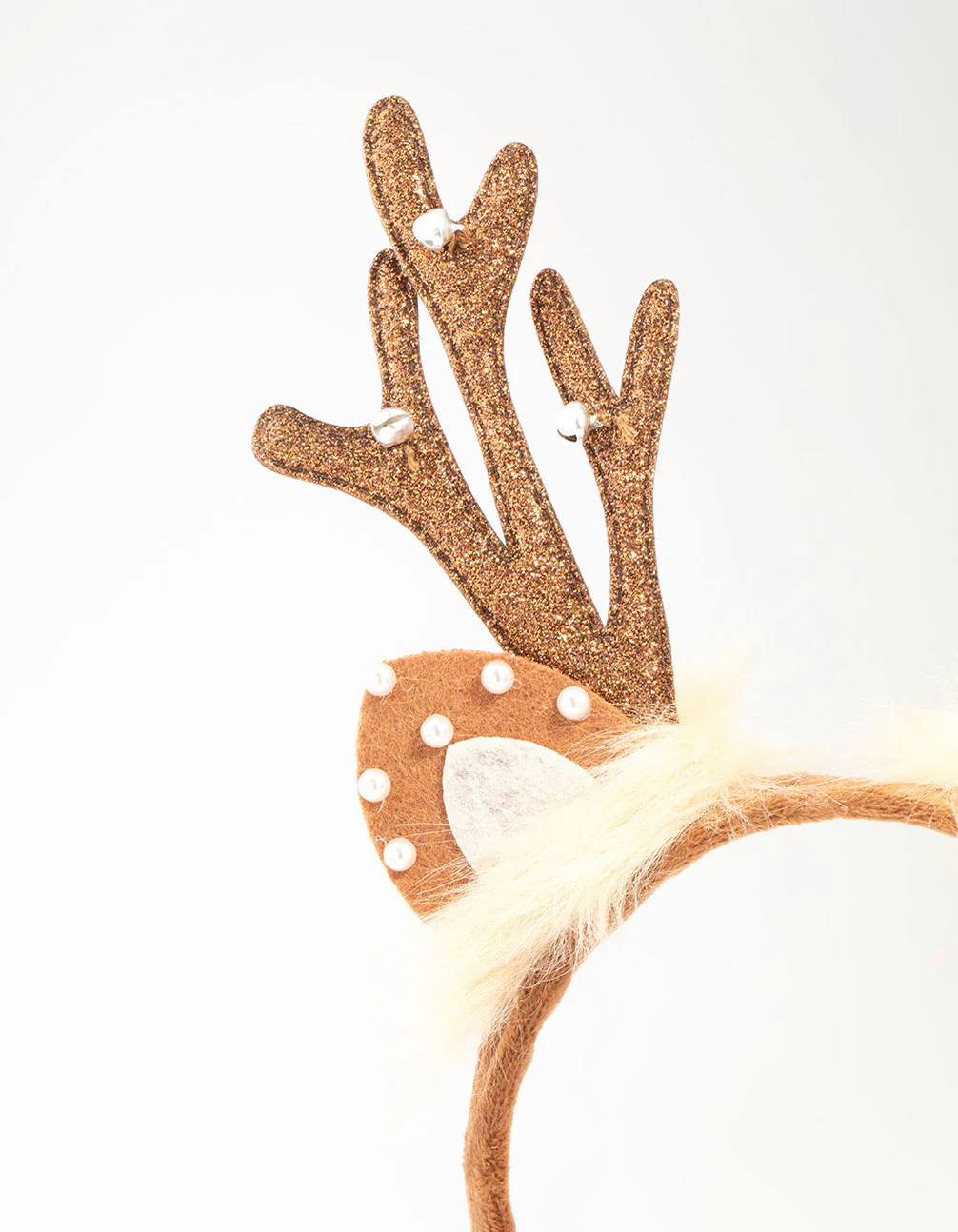 Fabric Reindeer Ear Headband - Image 2