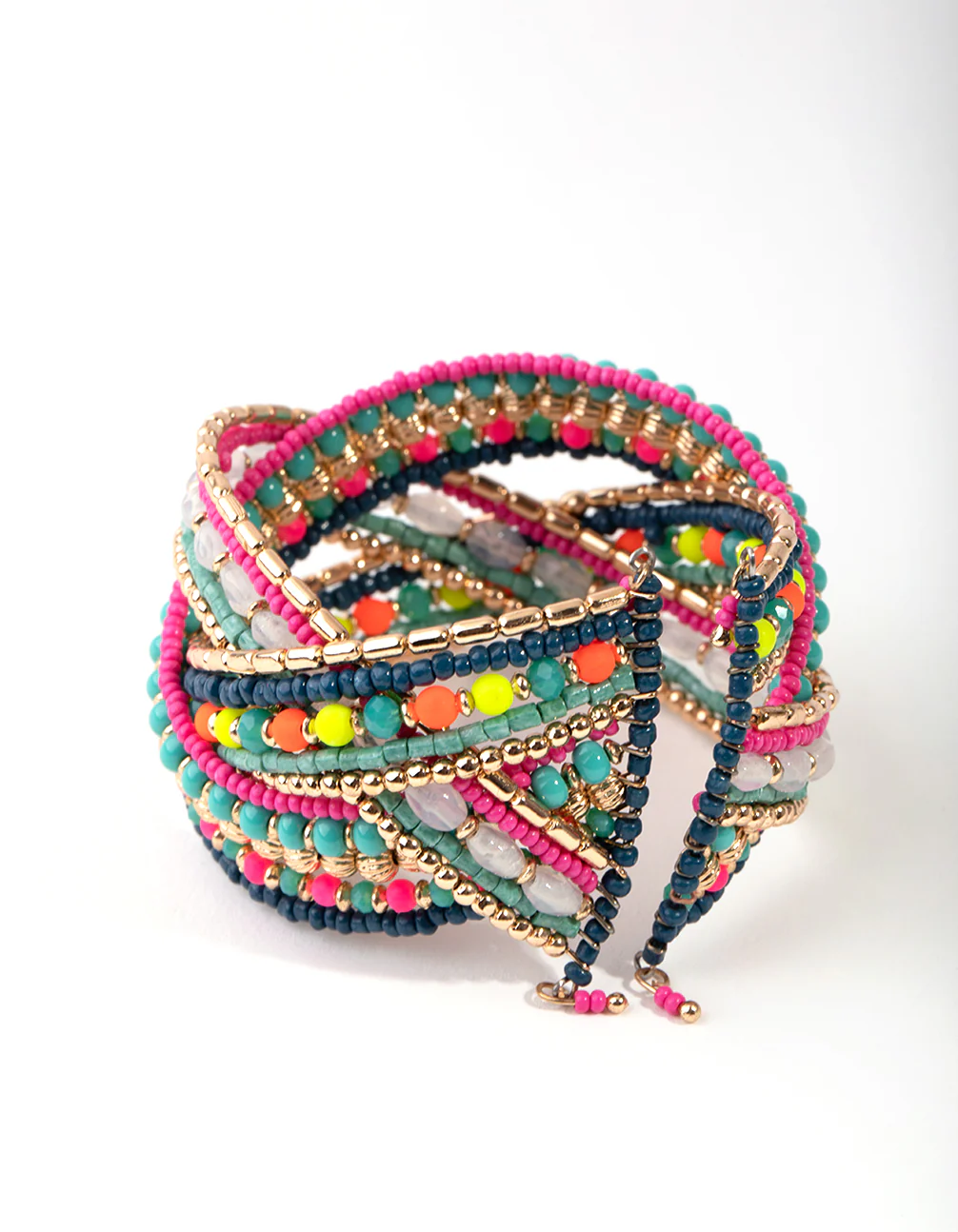 Bead Bright Twist Cuff - Image 2