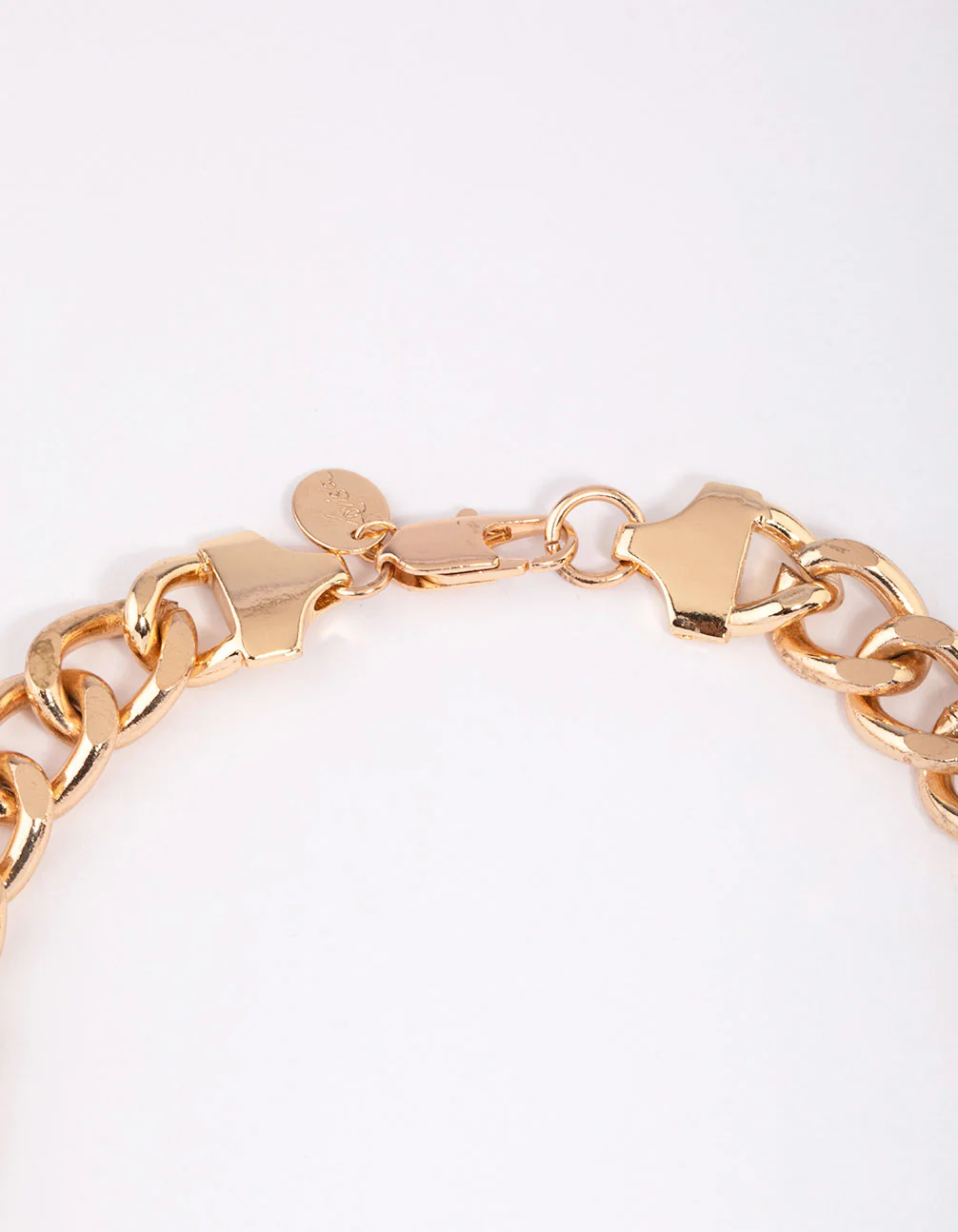 Gold Multi Row Diamante Necklace - Image 3