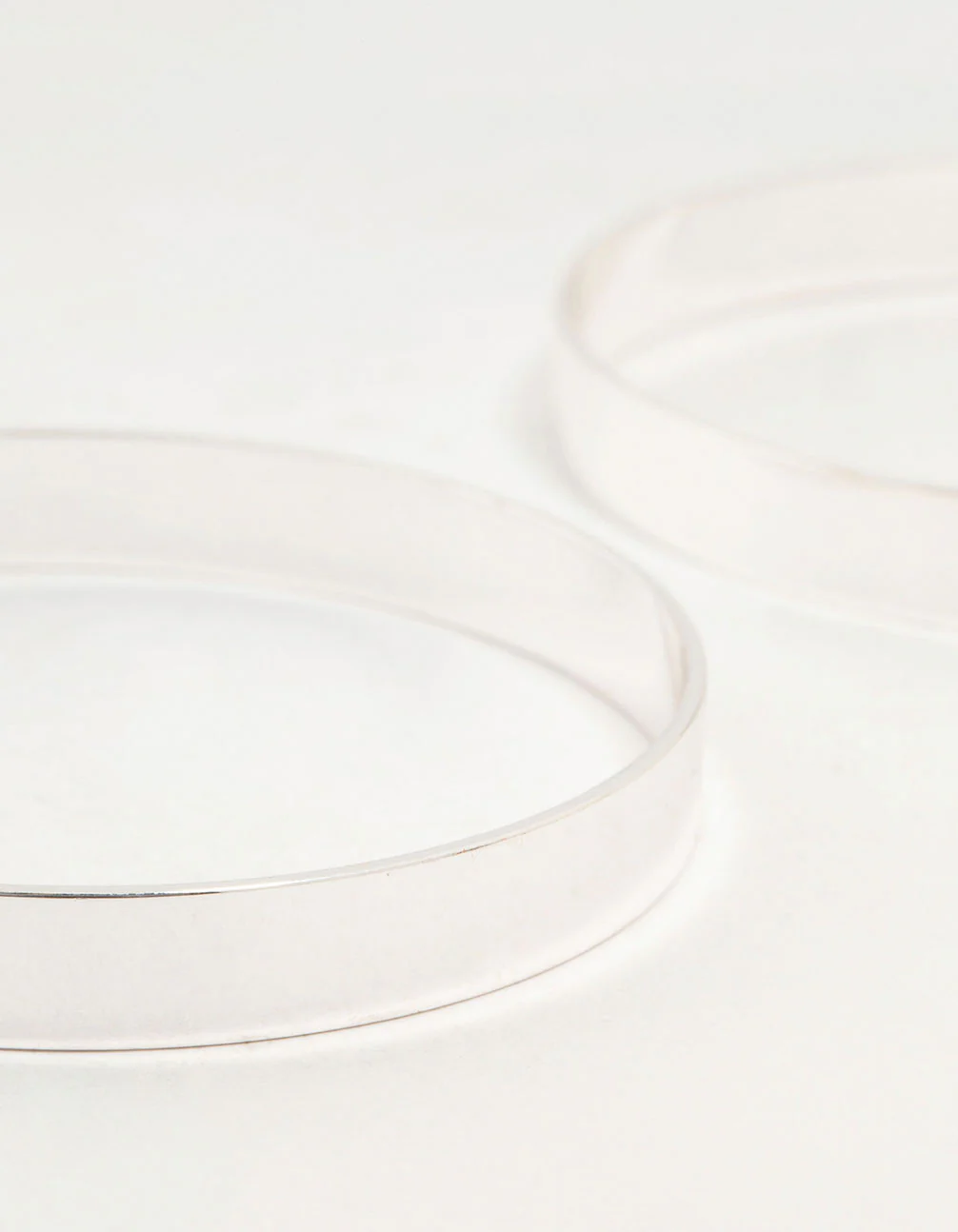 Flat Silver Bangles 2-Pack - Image 2
