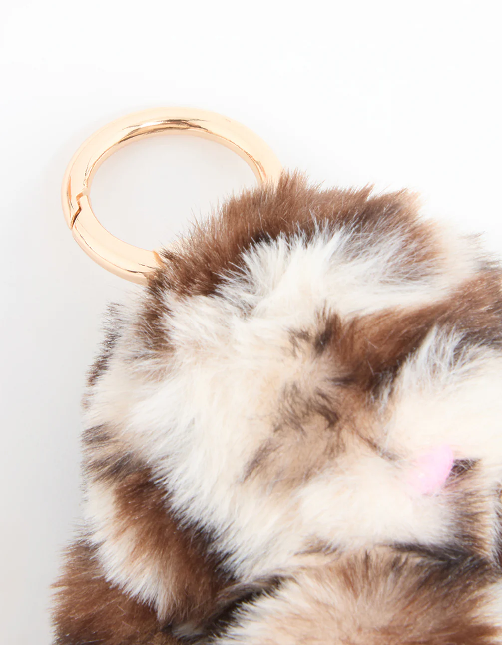 Fluffy Brown Bunny Keychain - Image 2