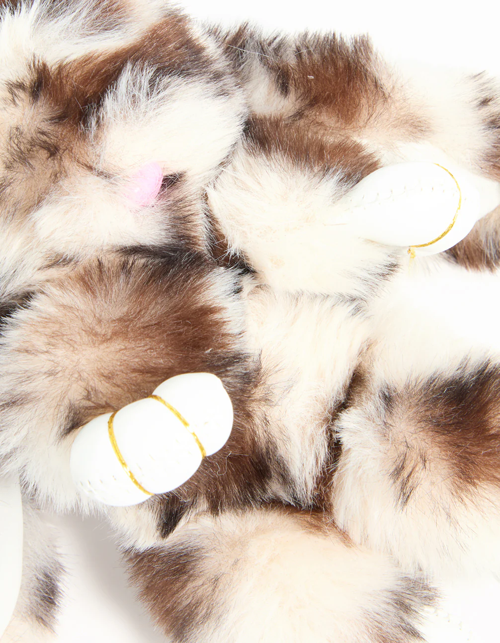 Fluffy Brown Bunny Keychain - Image 3