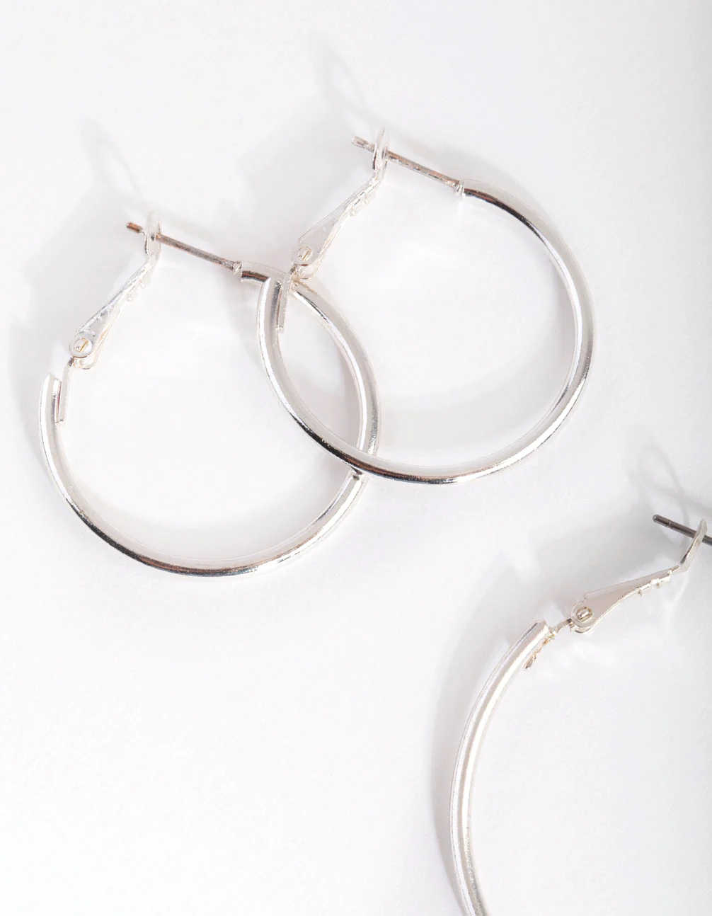 Silver Sleeper Round Hoop Trio - Image 4