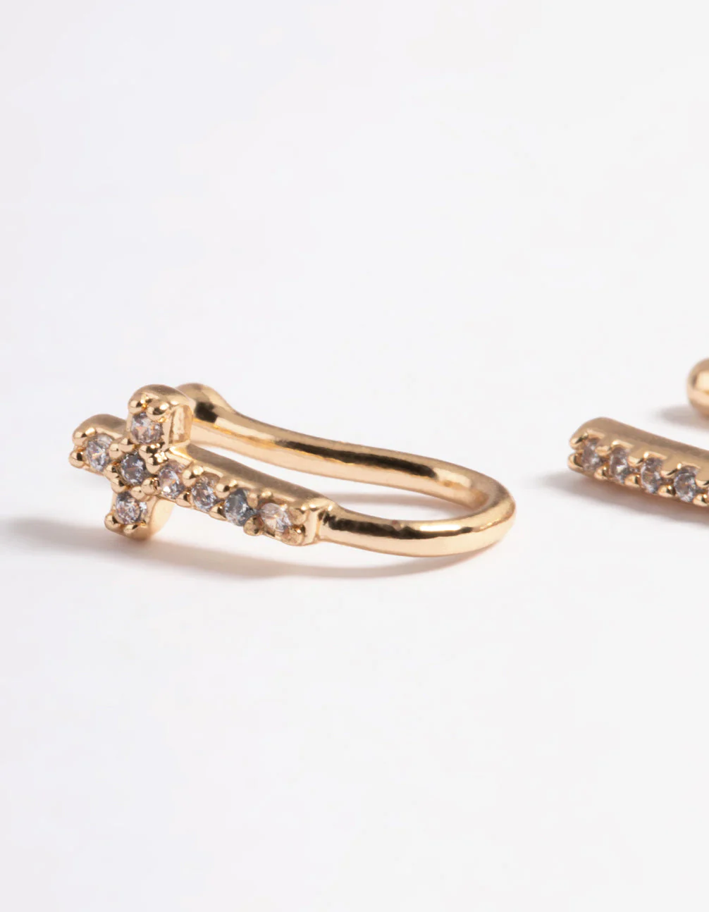Gold Cubic Zirconia Faux Nose Ring Pack - Image 3