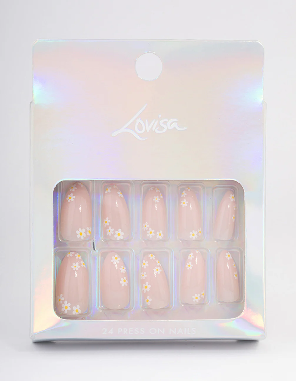 Neutral Daisy Flower Press On Nails - Image 3