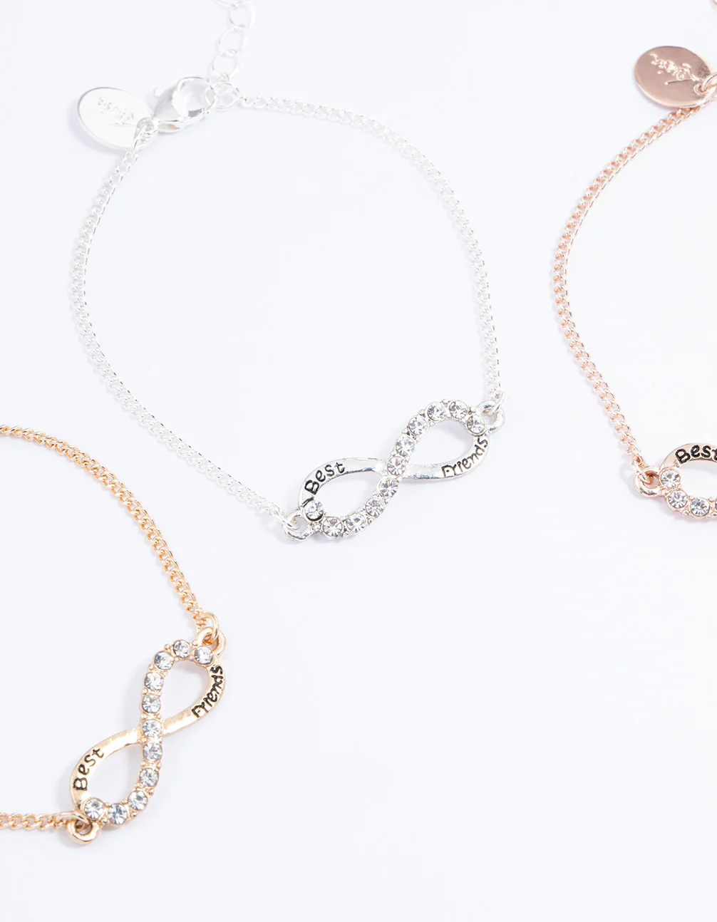 Mixed Metal Best Friends Infinity Bracelet Pack - Image 2