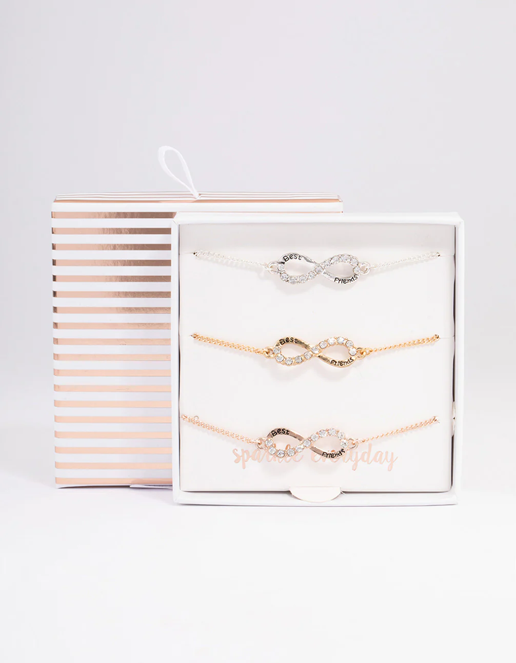 Mixed Metal Best Friends Infinity Bracelet Pack - Image 3